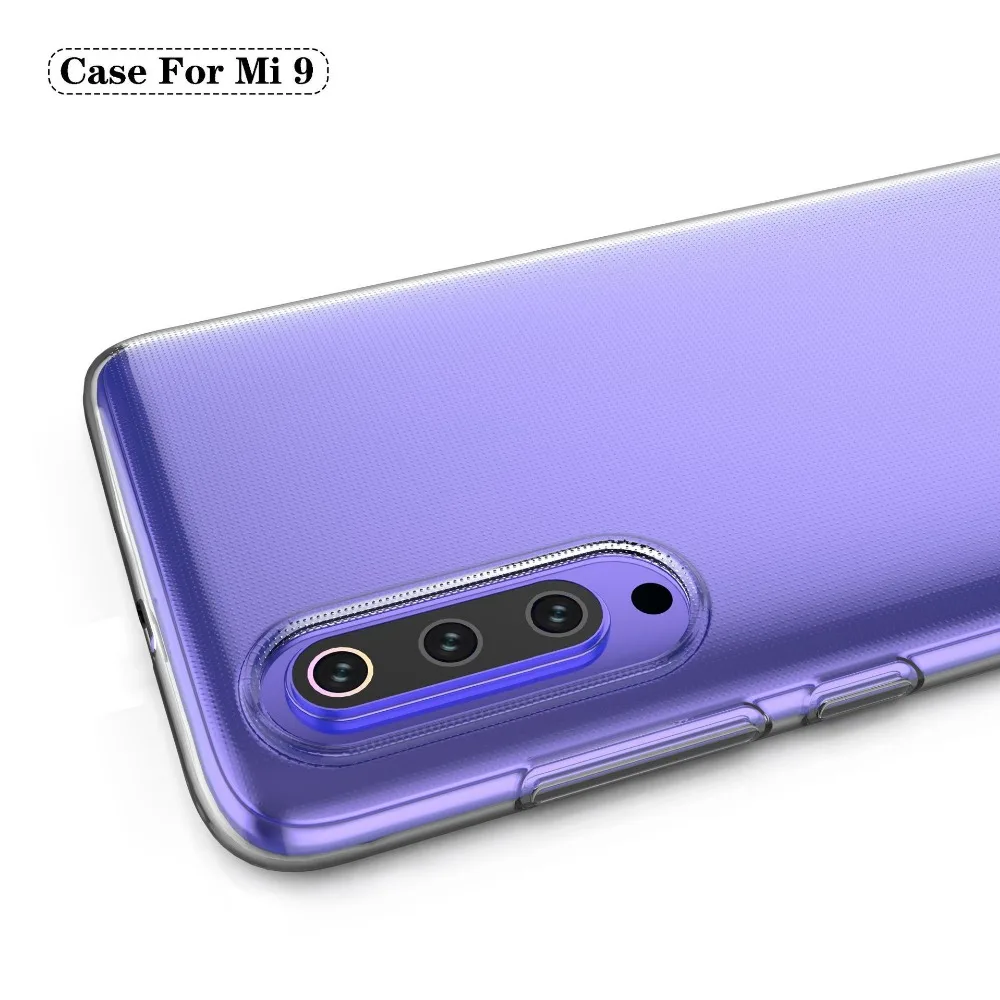 Прозрачный мягкий чехол из ТПУ для Mi 9 задняя крышка Xiaomi 8 Lite Redmi Note 7 6 5 тонкий