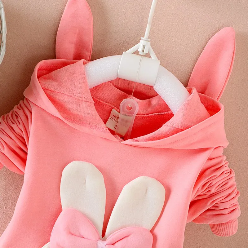 

Fashion newborn baby girls spring autumn clothing sets new cartoon cotton outerwear+pants clothes suit