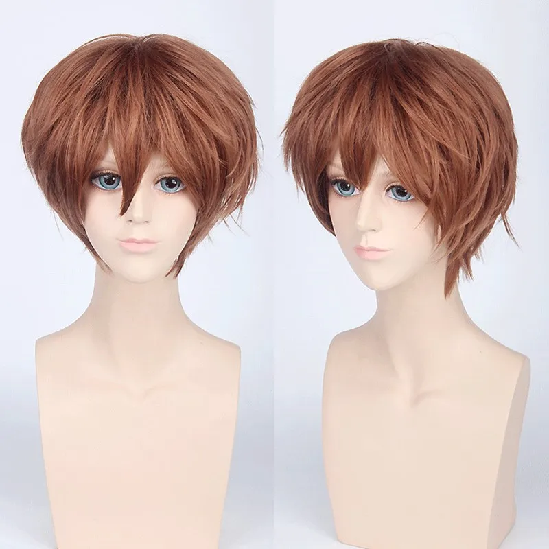 Haikyuu! Волейбол Toru Oikawa Toor короткий коричневый лоскутный многослойный термостойкий
