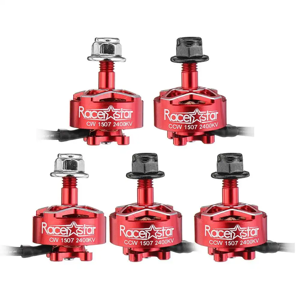 5 шт. Racerstar SPROG X 1507 17,8g 2400KV 3-6S CW& CCW бесщеточный двигатель для Sprog начинающих RC Дрон FPV гоночный DIY аксессуары