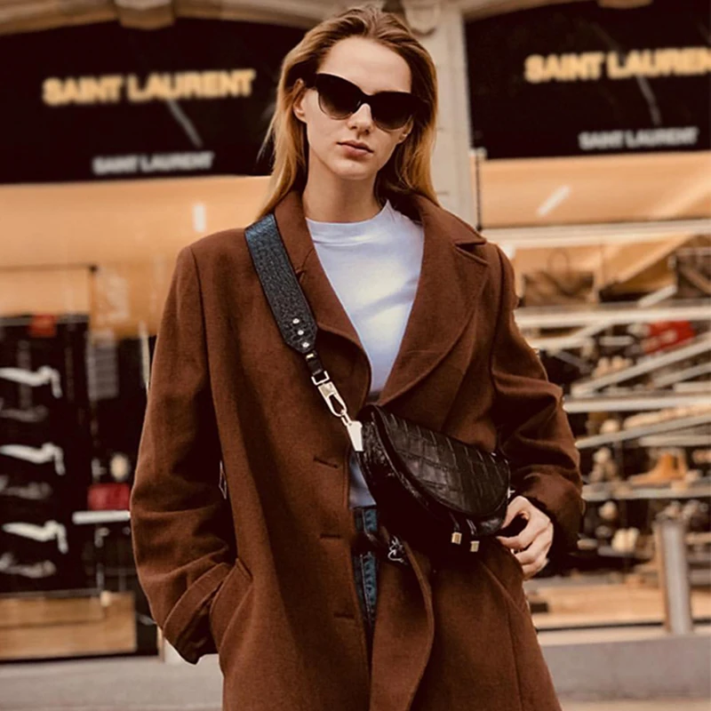 Женская сумка-мессенджер из искусственной кожи винтажная трендовая сумка на