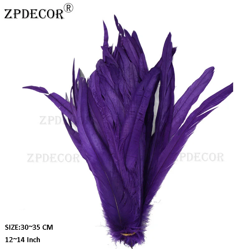 Wholesale 30-35CM Natural Rooster tail Feathers For Decoration Craft Feather Christma Diy Chicken | Дом и сад