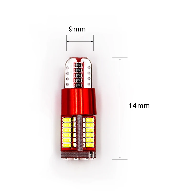 2 x T10 LED W5W габаритная лампа 12 В 3014 автомобисветильник внутренний свет багажника