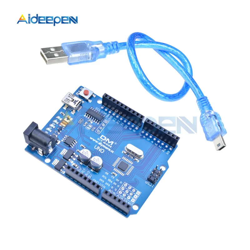 UNO R3 макетная плата ATMEGA328P-16AU CH340 CH340G Micro/Mini/type B USB с usb-кабелем для Arduino UNO R3