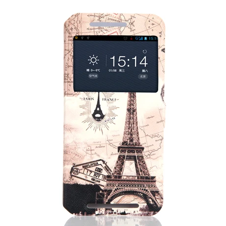 Чехол из искусственной кожи с откидной крышкой для HTC One M9 чехол задней панели
