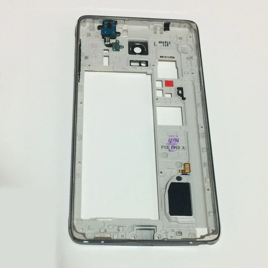 10 шт. Бесплатная доставка DHL Новая пластина средней рамы с ободком для Samsung Galaxy Note 4
