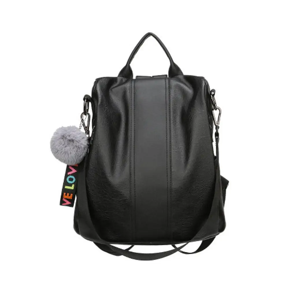 Женский трендовый рюкзак из искусственной кожи модная однотонная вместительная