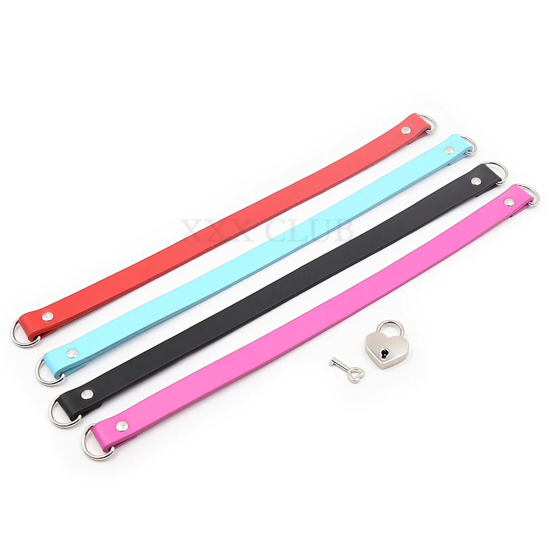 Тиерри готический панк Харадзюку Связывание Воротник С Сердцем Замок колье