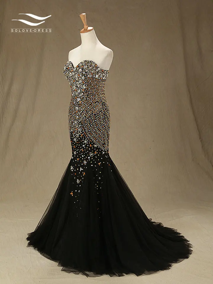 Женское вечернее платье русалка без рукавов с блестками|prom tulle dresses|tulle mermaid prom