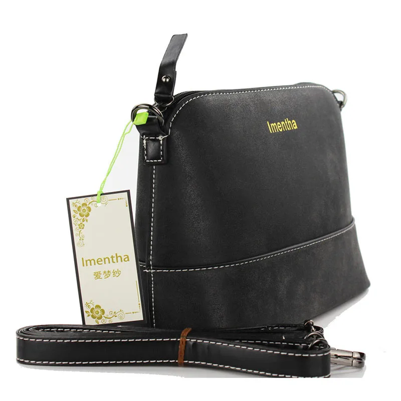 Заводская распродажа черные женские сумки на плечо из нубука кожаные через