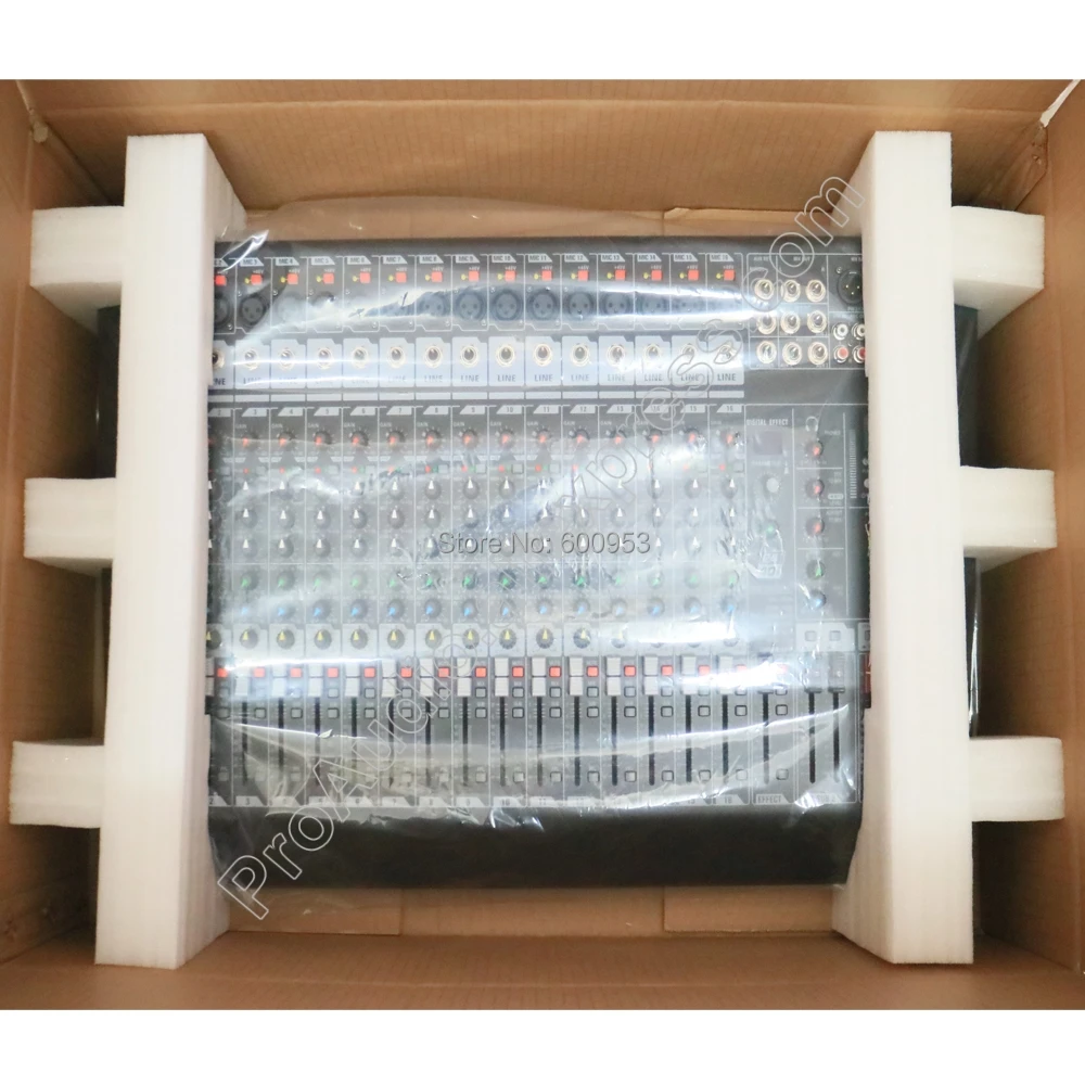 Профессиональная 16 канальная двухгрупповая DJ микшерная консоль MICWL для караоке