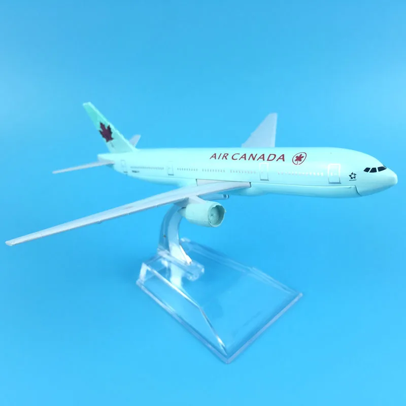 Бесплатная доставка 16 см Air Canada 777 сплав металла модель самолета Модель игрушки