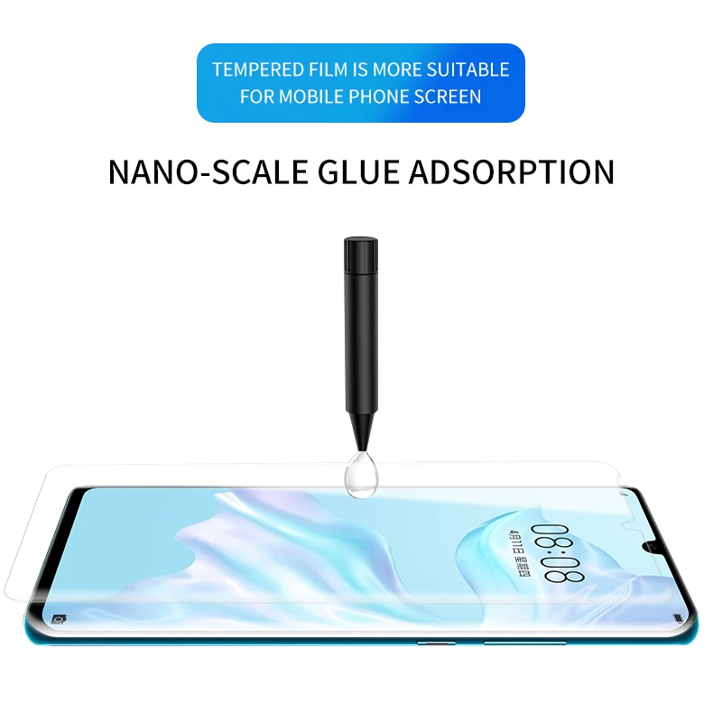Лучшее защитное стекло для экрана Huawei p30 pro P30pro закаленное уф полная проклейка