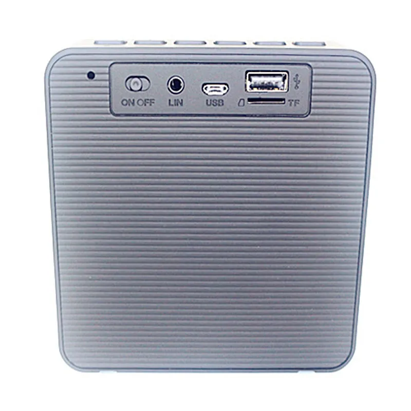S2610 портативные беспроводные Bluetooth часы динамик Саундбар TF FM будильник сабвуфер