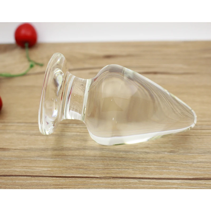 QRTA 120*60mm Super Big Size Glass Anal Plug Smooth Cone Crystal Large Butt Men &amp Women Sex Toys Adult Products |