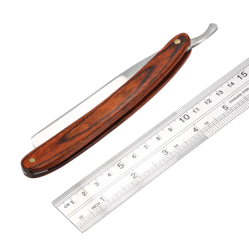 Новая прямая Мужская бритва в стиле ретро складная из углеродистой стали для