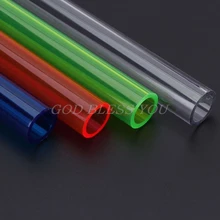 Охладитель воды охлаждения жесткая трубка DIY LCS 500 мм длины v-тублер PETG водяного охлаждения жесткие трубы OD 14 мм x ID 10 мм