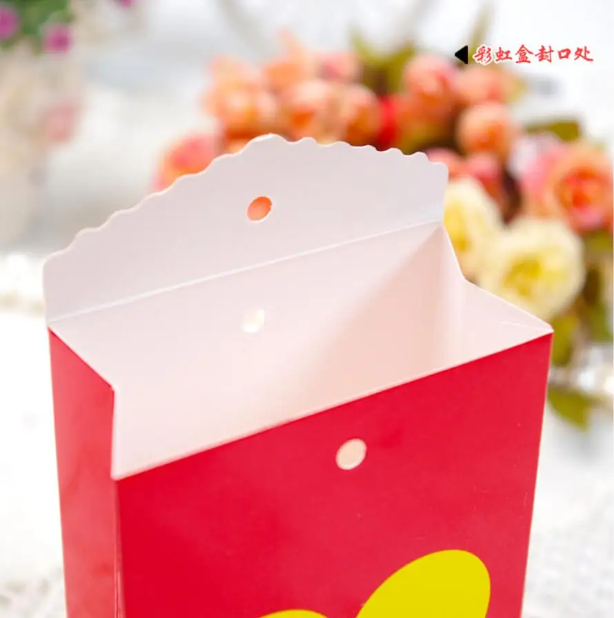 Креативная коробка для конфет с красочным сердцем свадьбы/бравечерние