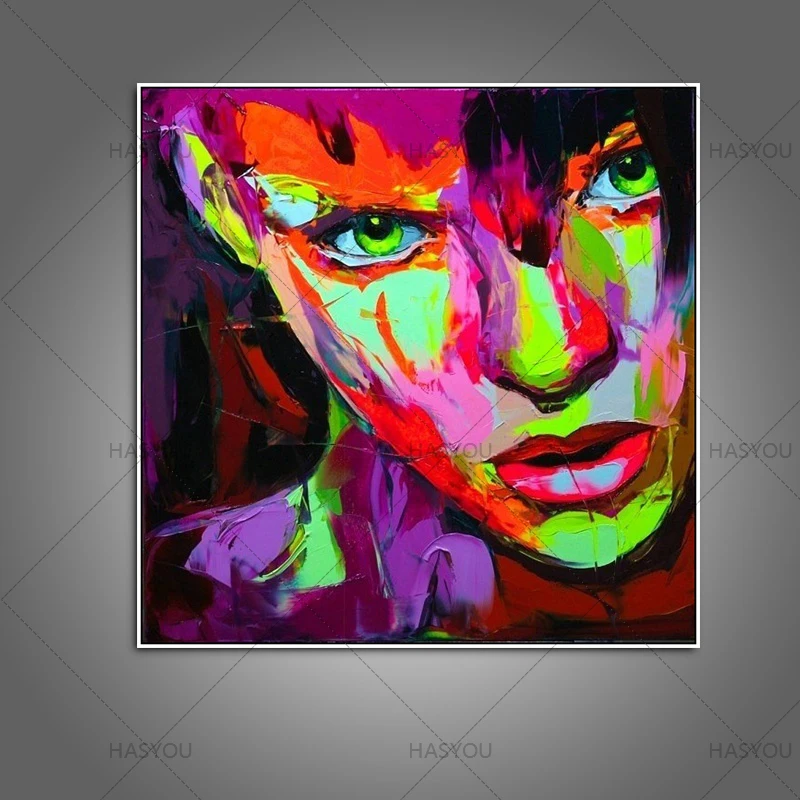 Handmade new style oil paintings big size canvas wall art modern abstract sexy woman figures pictures for living room decor | Дом и сад