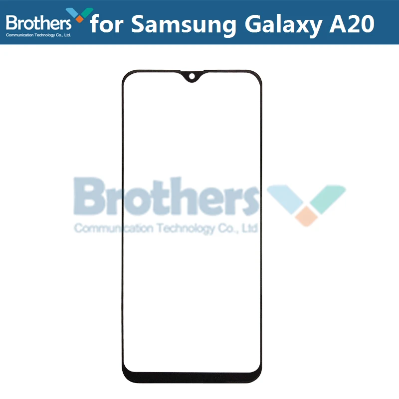 Передняя внешняя стеклянная линза для samsung Galaxy A10 A20 A30 A40 A50 A60 A70 A90 сенсорный экран стекло Передняя ЖК-стекло Замена объектива - Цвет: 1pcs for A20