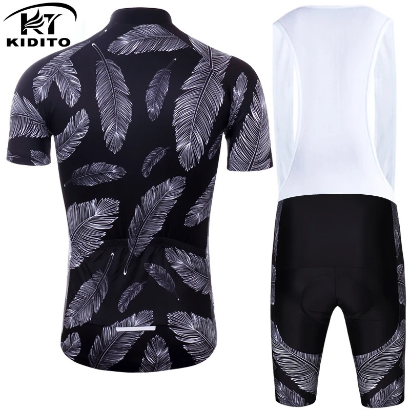 Комплект велосипедной одежды KIDITOKT спортивный костюм с коротким рукавом для