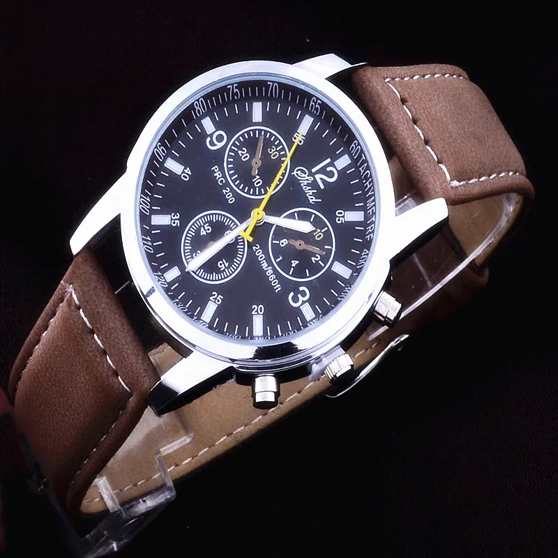 2019 спортивные часы мужские Роскошные Кварцевые наручные с замшевой кожей новый