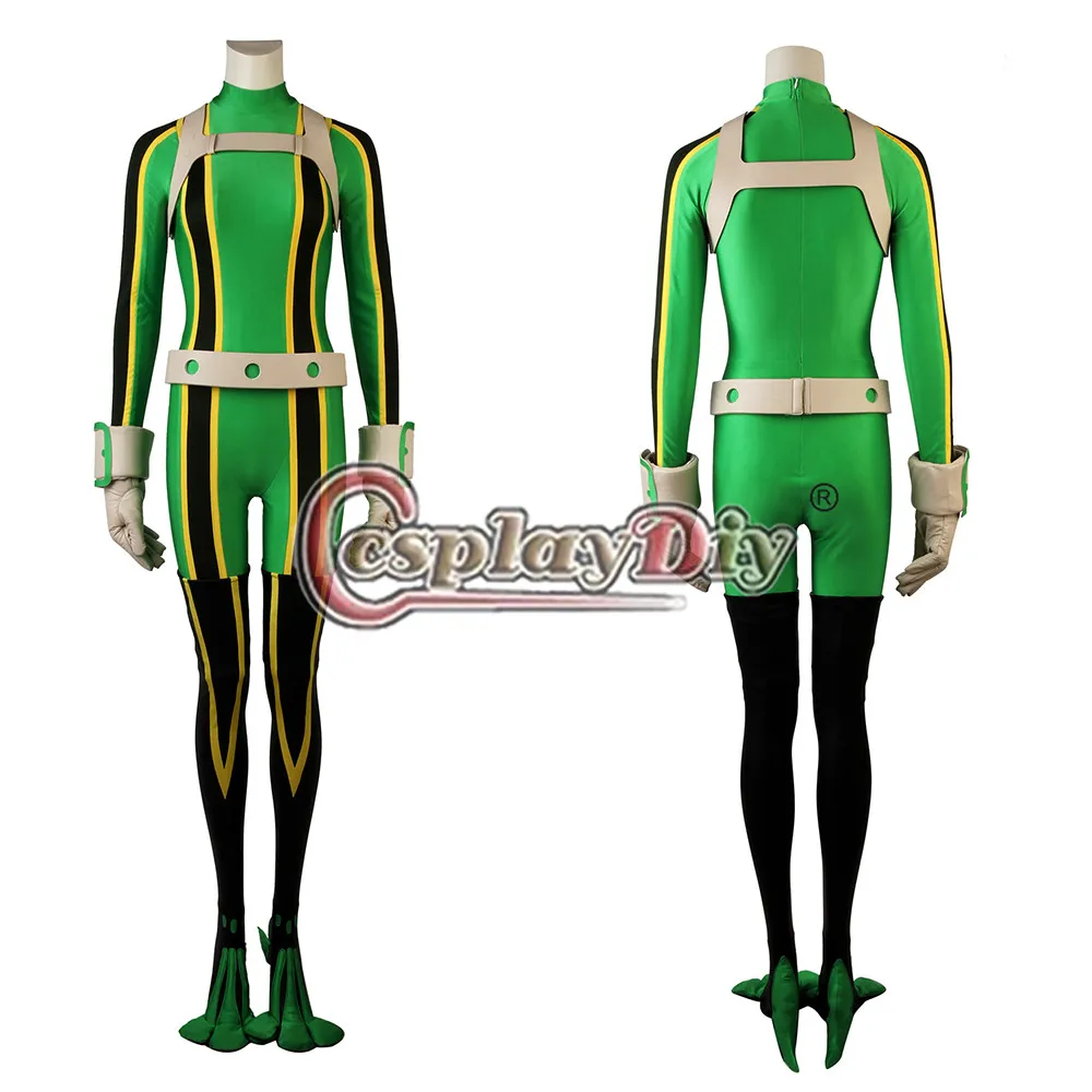 Косплей diy аниме My Hero academic Boku no Tsuyu Asui Костюм с очками L320|Костюмы аниме| |