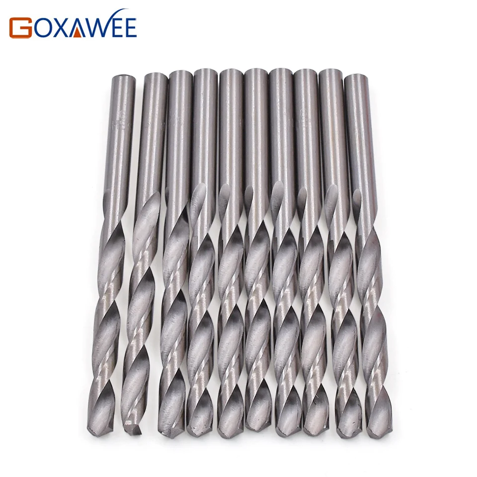 GOXAWEE, 10 шт., 4 мм, 5 мм, 6 мм, HSS сверла, электроинструменты, аксессуары для Dremel, Деревообрабатывающие инструменты, Dremel, роторные инструменты, сверло