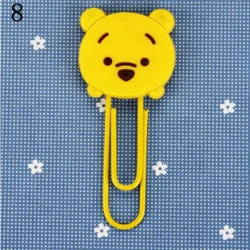 8 10 шт/партия мультфильм закладки с животными Kawaii Медведь утка бумага клип корейский Канцтовары escolar офисные материалы школьные принадлежности - Цвет: 8