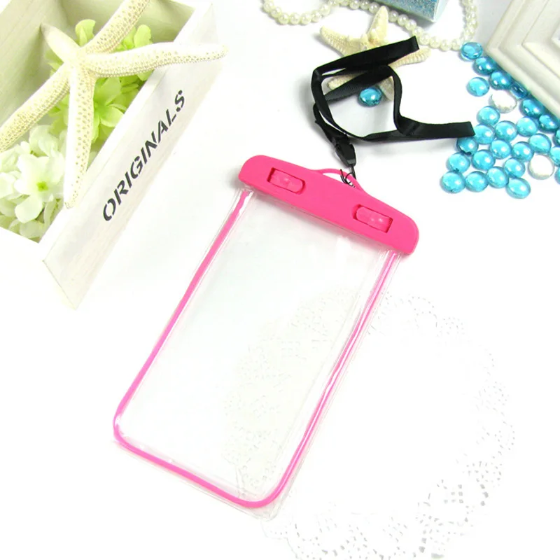 SRLEEKING Universal Waterproof Bag Fluorescence waterproof phone case For SamsungS6 S7edge S8 fashion PVC | Мобильные телефоны и