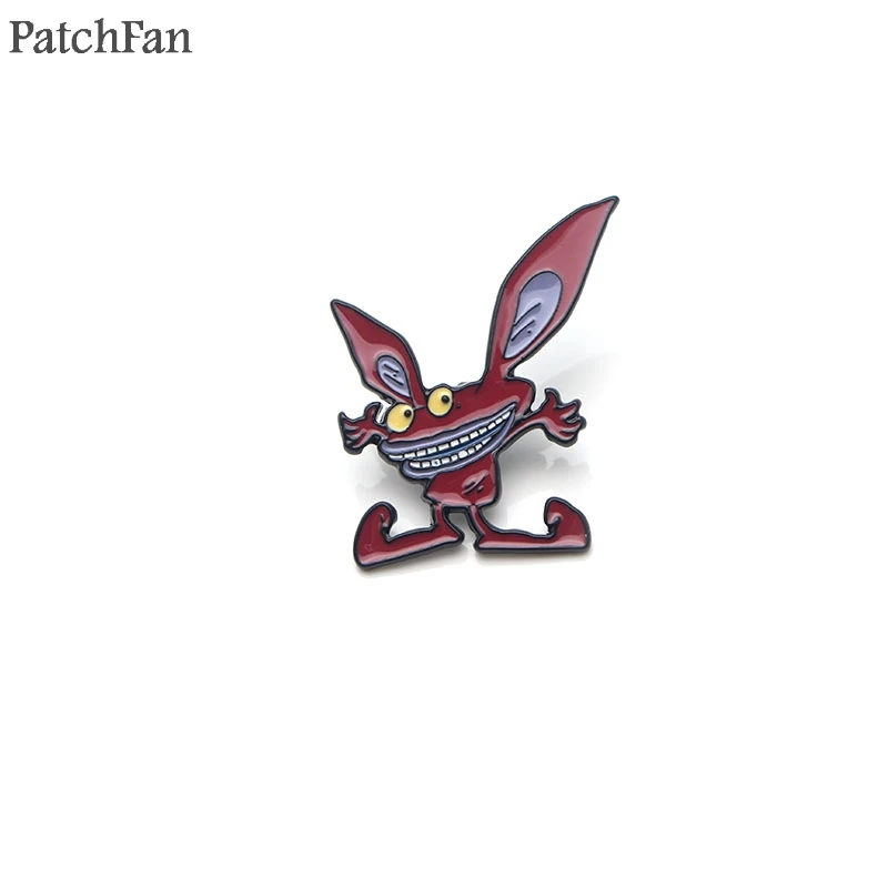 Patchfan ааааа! Настоящими монстрами! Zimbo Krumm втулка галстук булавки броши для рюкзака, одежды для мужчин и женщин Декоративные значки медаль A1327