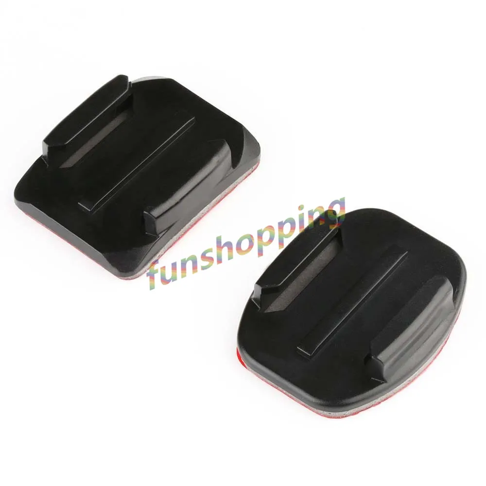 Улучшенный Черный 12 шт. аксессуары для шлема плоское изогнутое клейкое крепление