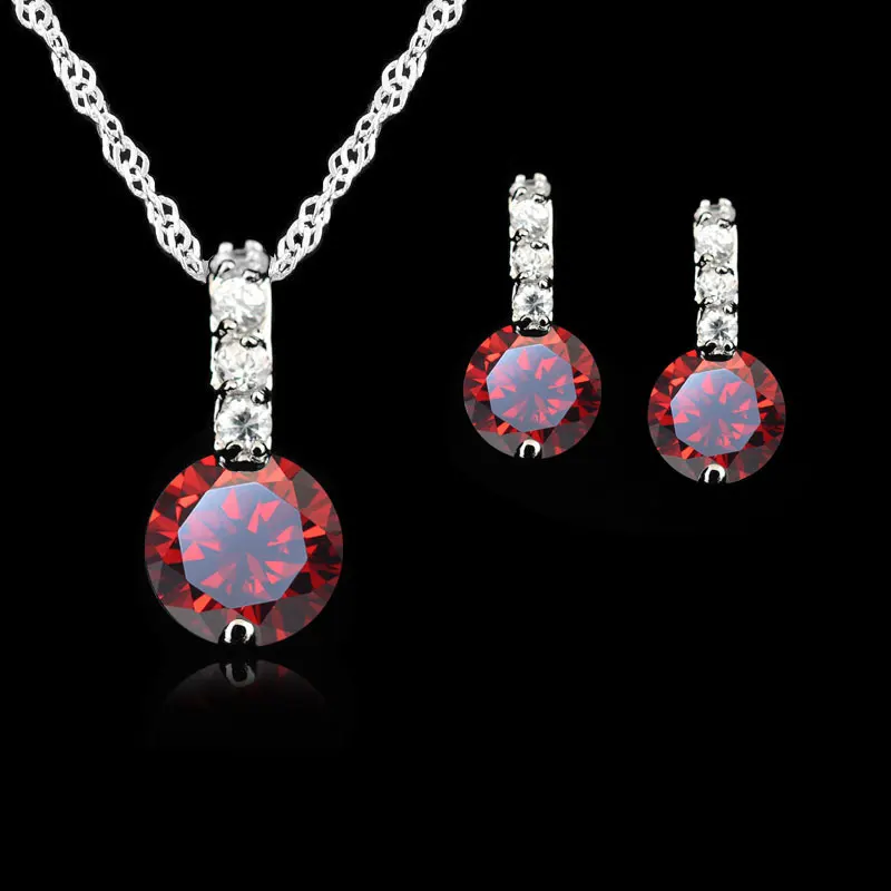 Комплект из колье и серёг серебра 925 пробы|jewelry sets|jewelry sets weddingset for women |