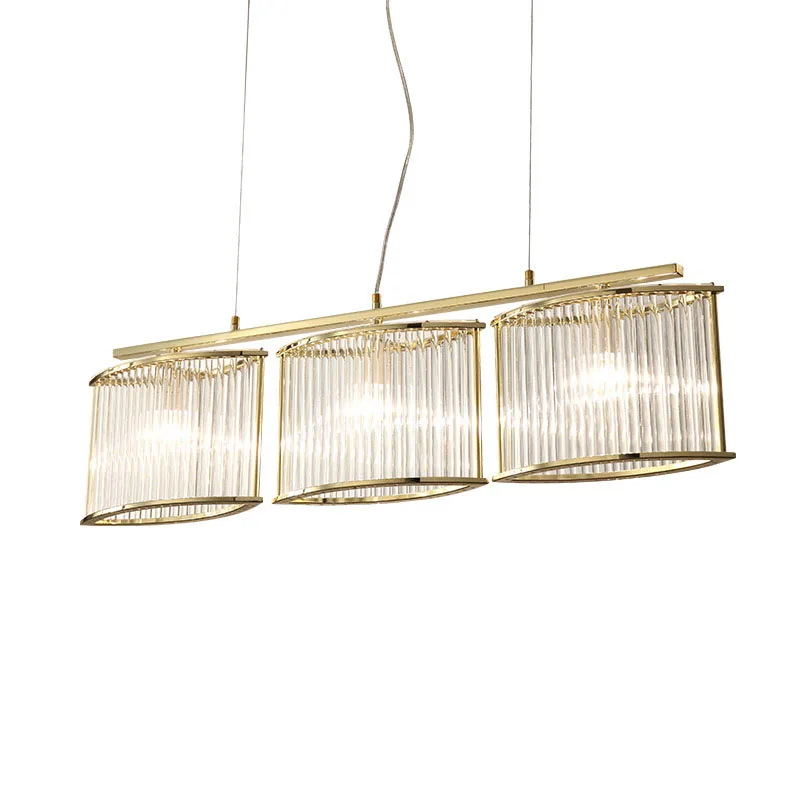 

Retro American Crystal Pendant Light Iron For Dining Room Restaurant Bedroom Study Room Living Room LED E14 bulbs