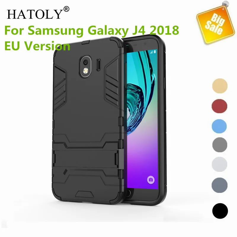 Чехол бампер для Samsung Galaxy J4 2018 пластиковый армированный чехол J400F|Бамперы| |