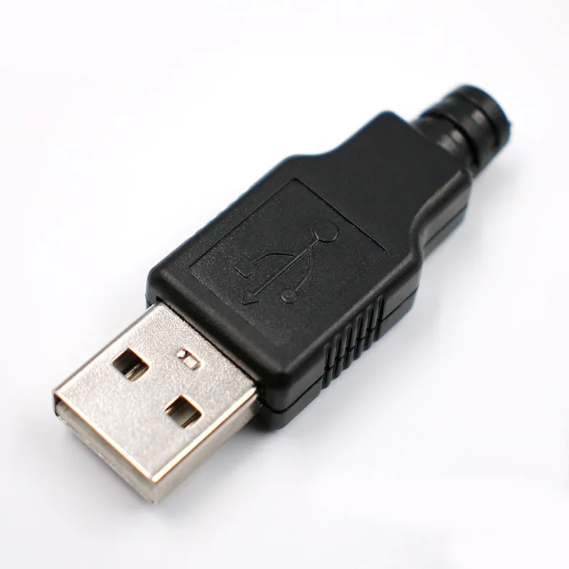 Высококачественный хорошо продаваемый 10 шт. 4-контактный разъем USB типа А с черной