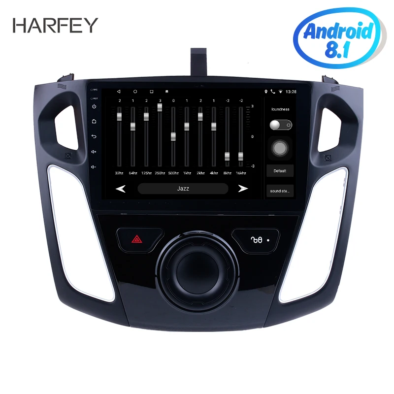 Harfey Android 8,1 gps навигационное радио для 2011 2012- Ford Focus Автомобильный мультимедийный плеер с " сенсорным экраном Зеркало Ссылка DAB