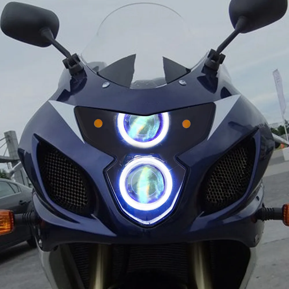 Передние фары KT для мотоцикла Suzuki GSXR GSX-R600 2004-2005 HID Проектор Светодиодный (LED) Глаз
