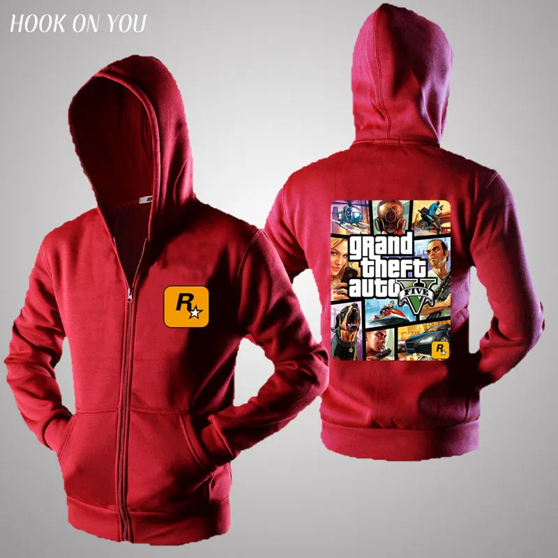 Grand Theft Auto GTA GTA5 толстовки осень весна зима пальто куртка ТВ игра одежда на