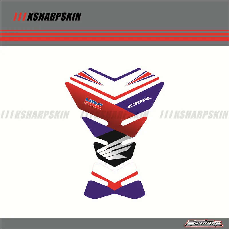 3D бак мотоцикла Pad наклейка протектор наклейки подходят для honda CBR VFR CB NSR VTR CBF CBX 125 250 400 600 900 1000 CBR1100XX X-1 - Цвет: K-YG-HND-TY-02