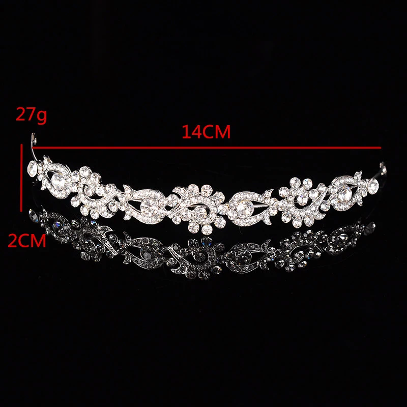 Белый Хрустальная корона свадебные Женские аксессуары для волос невесты завод