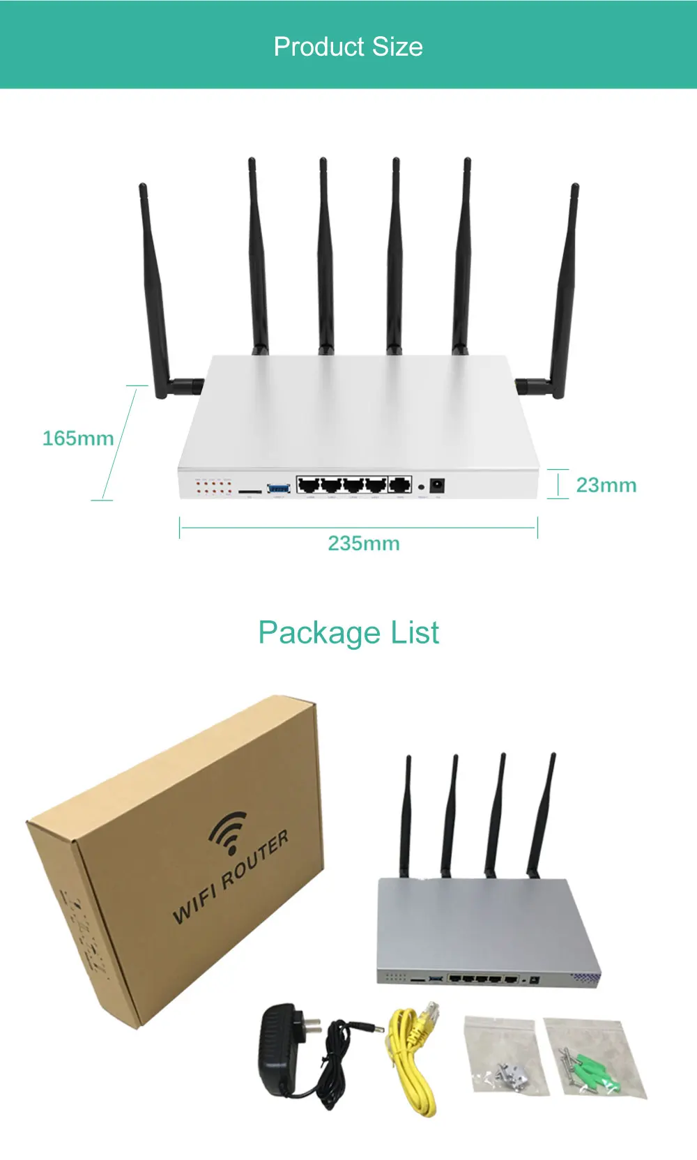 Cioswi полная функция Wi-Fi роутер 3g 4G роутер wifi модем с 4Lan и сим картой мобильный роутер слот Openwrt Gigabit маршрутизатор для Usb 3,0 1200 Мбит/с