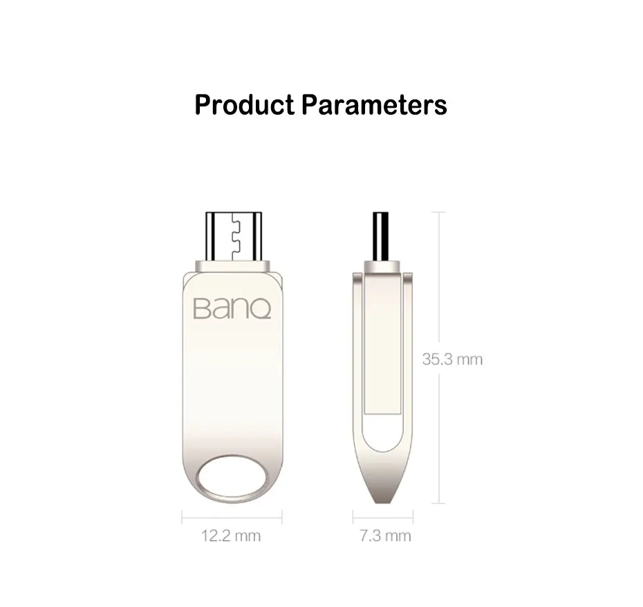 BanQ T6 USB флеш-накопитель Micro USB OTG Флешка 64 32 ГБ для Xiaomi Redmi Note 5 Redmi 5 Plus 4X телефон карта памяти USB