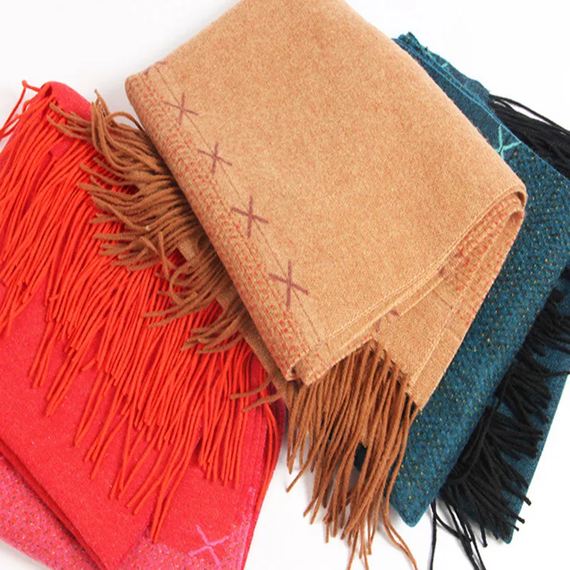 

high grade lambswool loop yarn woven women fashion striped scarfs shawl pashmina large size 65x230cm wholesale retail
