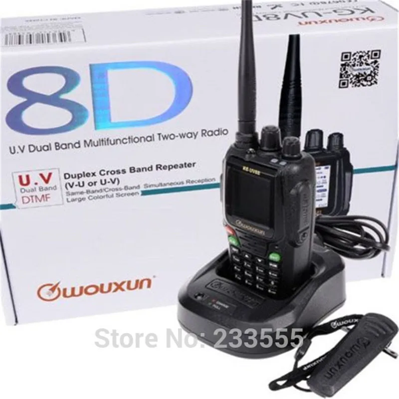 10 шт в упаковке новая РАДИОТЕЛЕФОНА Walkie Talkie “иди и WouXun KG UV8D VHF/UHF 134 174/400 520MHz
