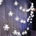 Свадебное украшение 5 м Рождественская светодиодная гирлянда, декоративная Свадебная гирлянда, снежные огни, Рождественская елка, украшение для дома 40