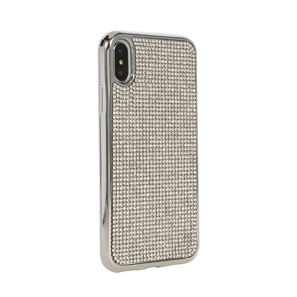 Чехол KISSCASE с гальваническим покрытием и бриллиантом для iPhone 7 Plus 8 X XR XS MAX чехлы из