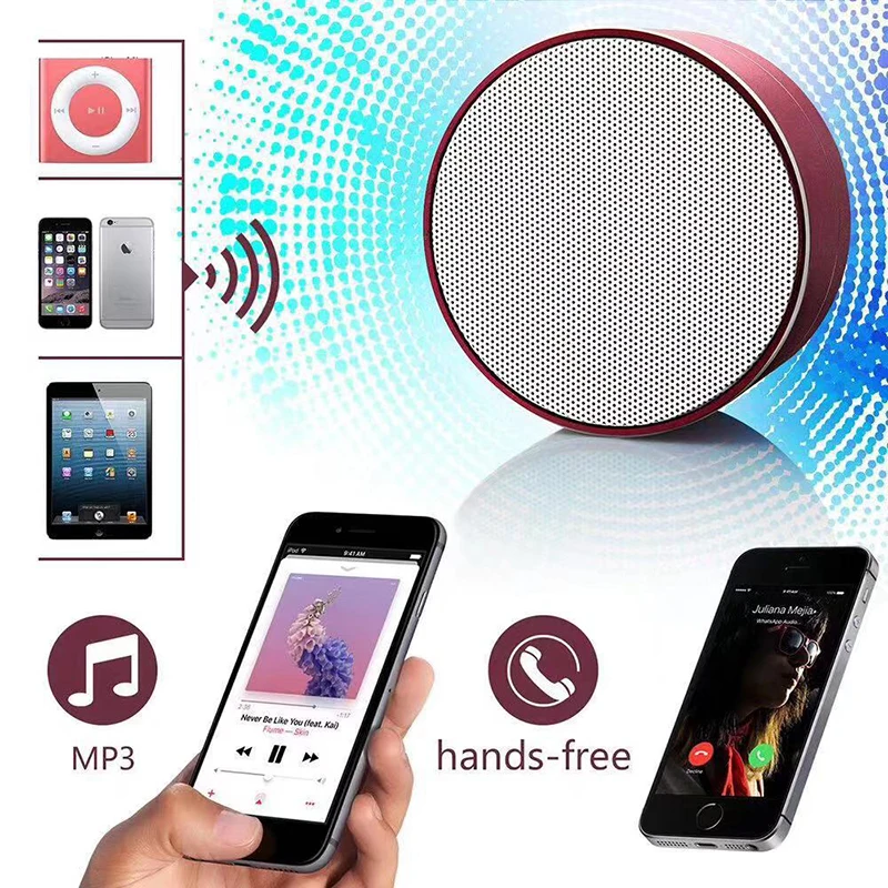 Портативный беспроводной A10 Bluetooth динамик Мини громкоговоритель TF USB Сабвуфер