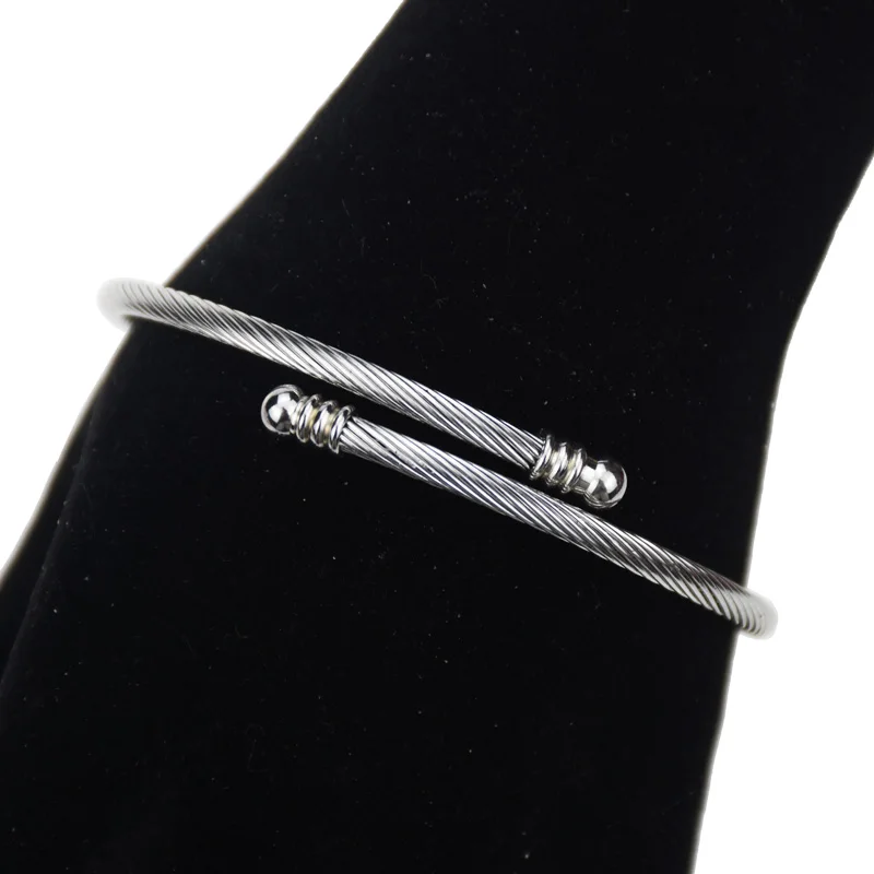 Trendy Pink Crystal Alloy Letter A Bracelets &amp Bangles Charm Flower Cat Pendant Stainless Steel Bracelet Fashion Jewelry Gift | Украшения