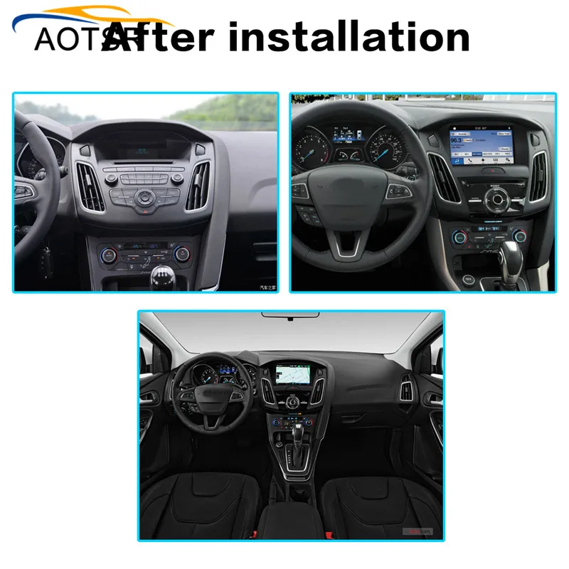 Tesla Стиль Автомобильный мультимедийный плеер Android 7 gps Авторадио 1 Din для FORD/Focus 2012- Радио Стерео 10," большой экран головного устройства